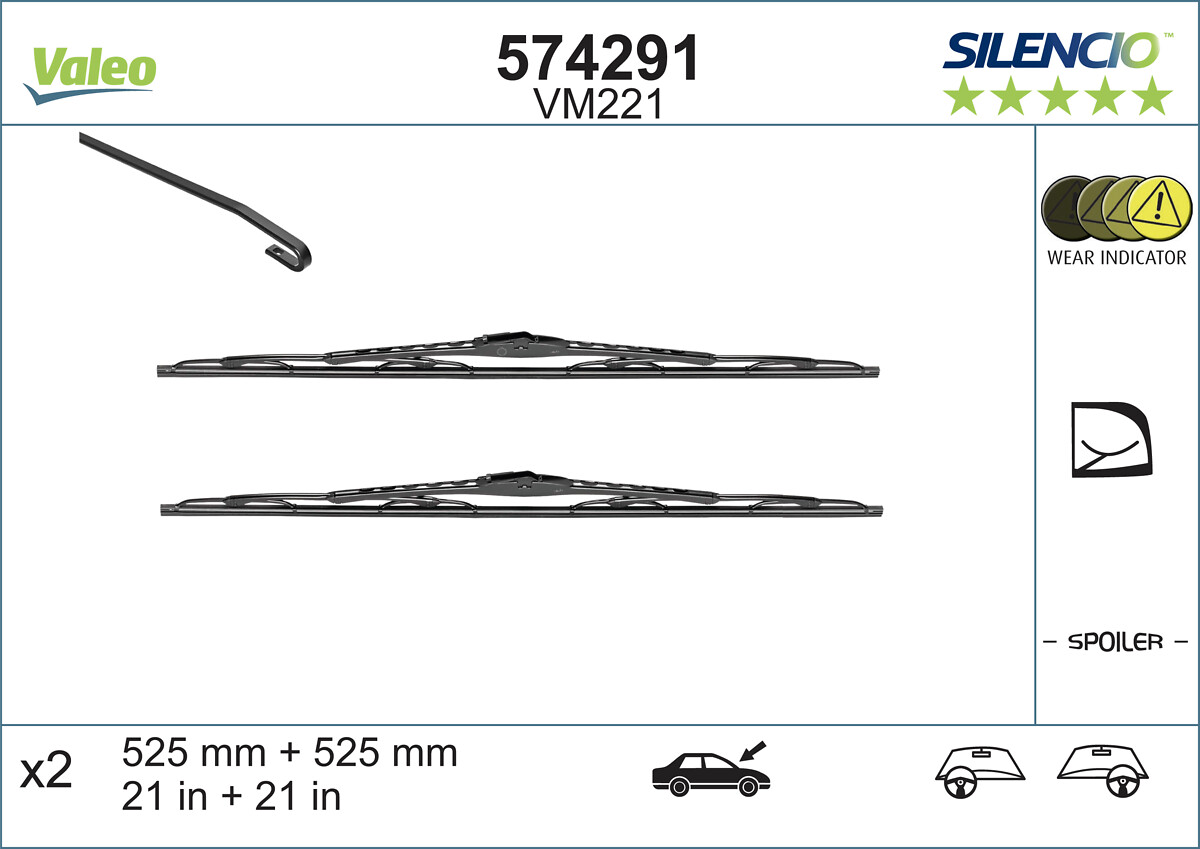 Lamela stergator VALEO 574291